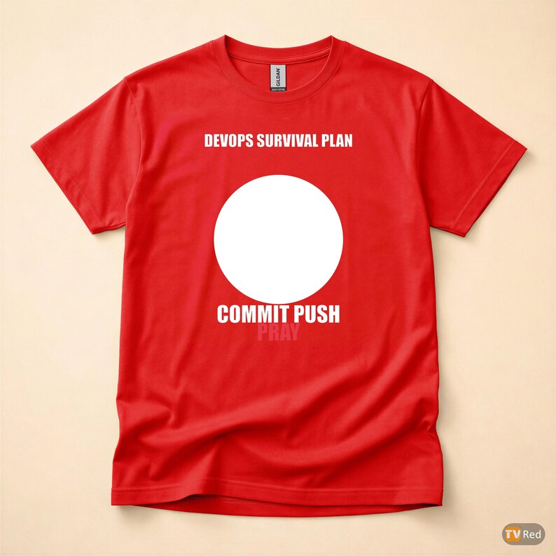 Commit Push Pray / Entwicklerhumor / Git-Programmierung / Programmierer-T-Shirt Bild 5