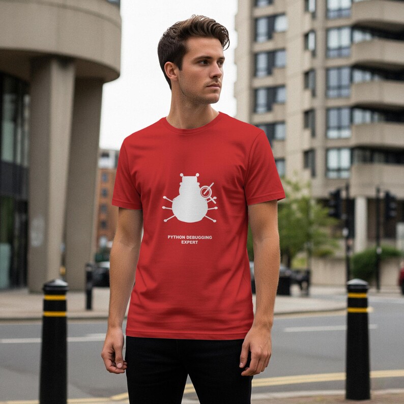 Python-Debugging-Experte / Programmierer-Shirt / Coding-T-Shirt / Entwicklergeschenk / Geek-Kleidung Bild 3