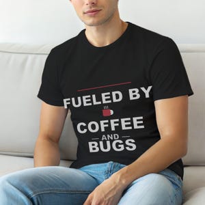 Powered By Python / Developer T-Shirt / Programmer Coffee Humor Tee