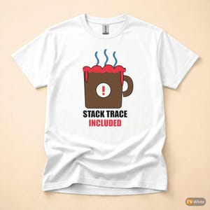 Coffee Overflow / Developer Debugging Humor / Programmer Coder Tee image 7