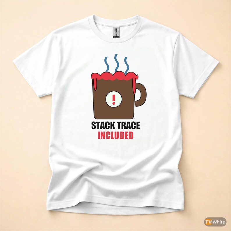 Coffee Overflow / Developer Debugging Humor / Programmer Coder Tee image 7