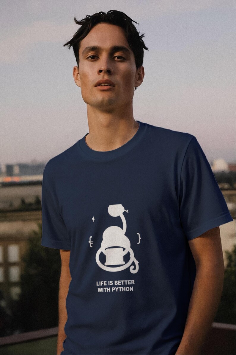 Life Is Better With Python / Programmer Shirt / Coding Tee / Developer Gift / Software Engineer afbeelding 3