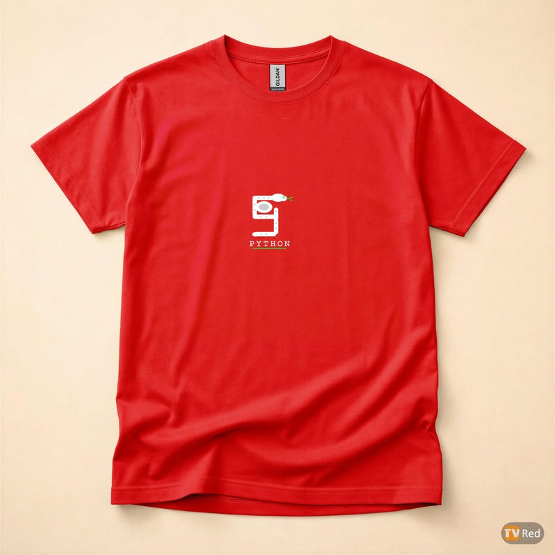 Python-Programmierer / Programmierer / Minimalistisches Hacker-Logo / Coder-T-Shirt Bild 5