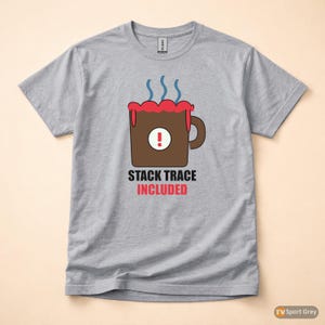 Coffee Overflow / Developer Debugging Humor / Programmer Coder Tee image 8