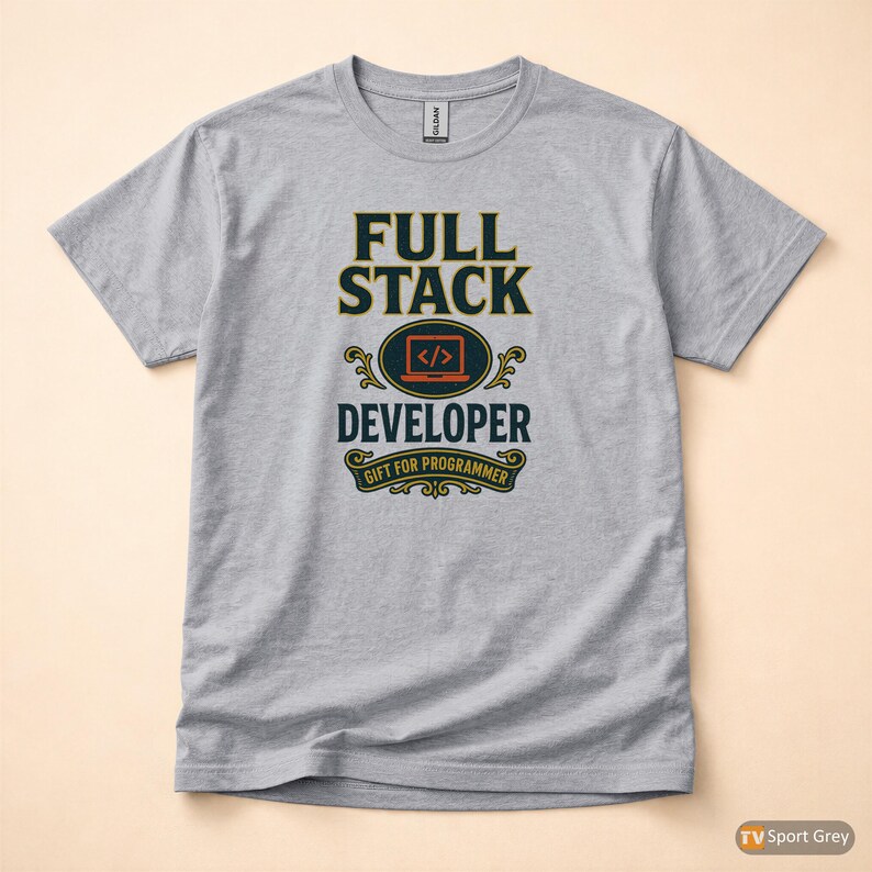 Full Stack Developer / Retro Graphic / Programmer T-Shirt / Coder Gift image 8
