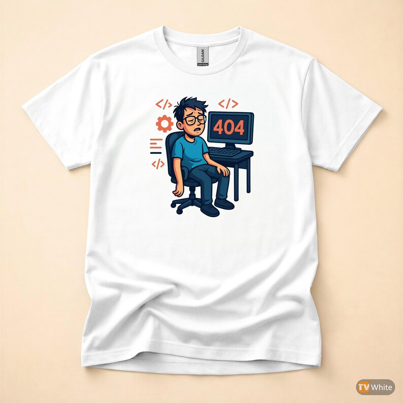 Error 404 Sleep Dependency Missing / HTTP Error Shirt / 404 Programmer Tee / Web Developer Gift / Funny Error Code Shirt afbeelding 7