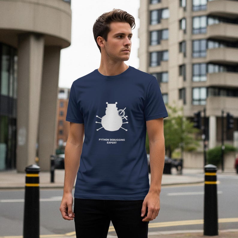 Python-Debugging-Experte / Programmierer-Shirt / Coding-T-Shirt / Entwicklergeschenk / Geek-Kleidung Bild 2