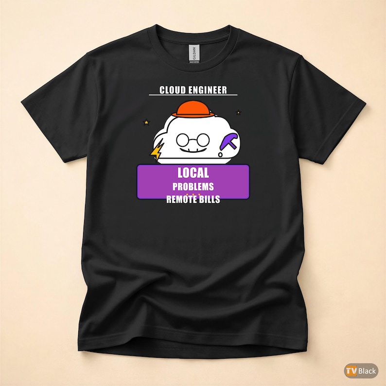 Cloud Engineer Cartoon / DevOps Developer / IT Humor T-Shirt image 3