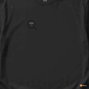 Wo ist es hin? / SQL-Entwickler / Hacker-Humor / T-Shirt mit minimalistischem Logo