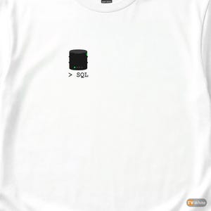 Optimizador de consultas / Desarrollador SQL / Logotipo de hacker minimalista / Camiseta de programador de bases de datos