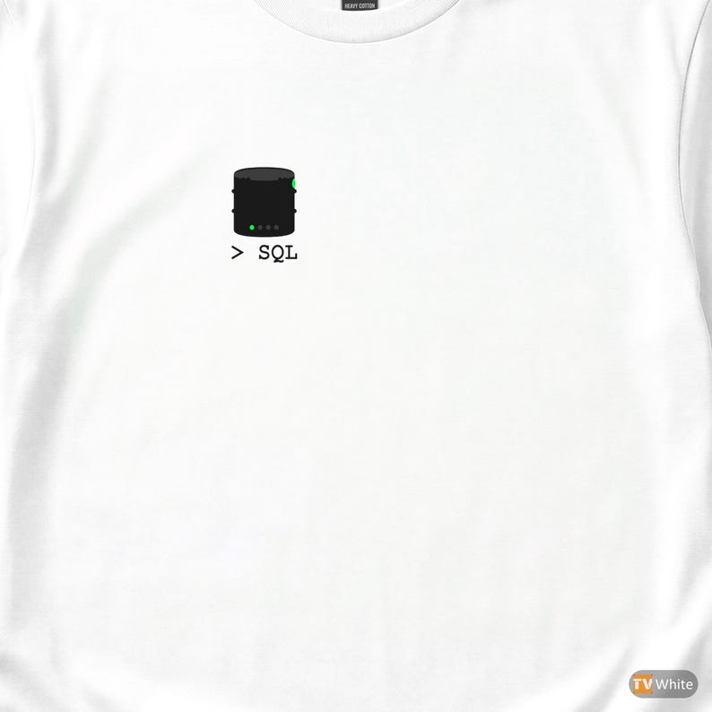 Stimmung für Query-Optimierer / SQL-Entwickler / Minimalistisches Hacker-Logo / T-Shirt für Datenbankprogrammierer Bild 1