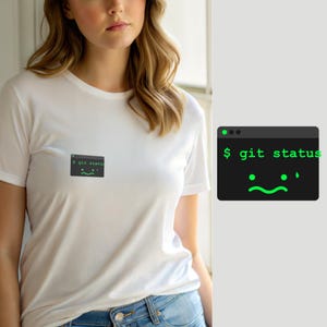Camiseta para desarrolladores / Camiseta de programador hacker / Logotipo minimalista
