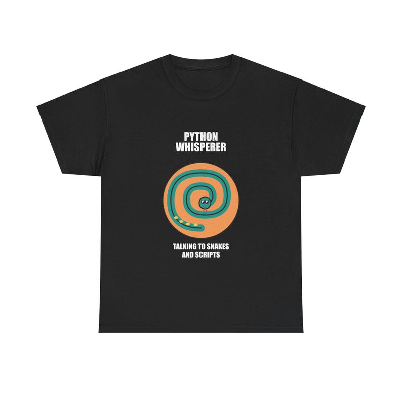 Python-Flüsterer-T-Shirt / Programmierer-T-Shirt / Geschenk für Entwickler und Coder Bild 2