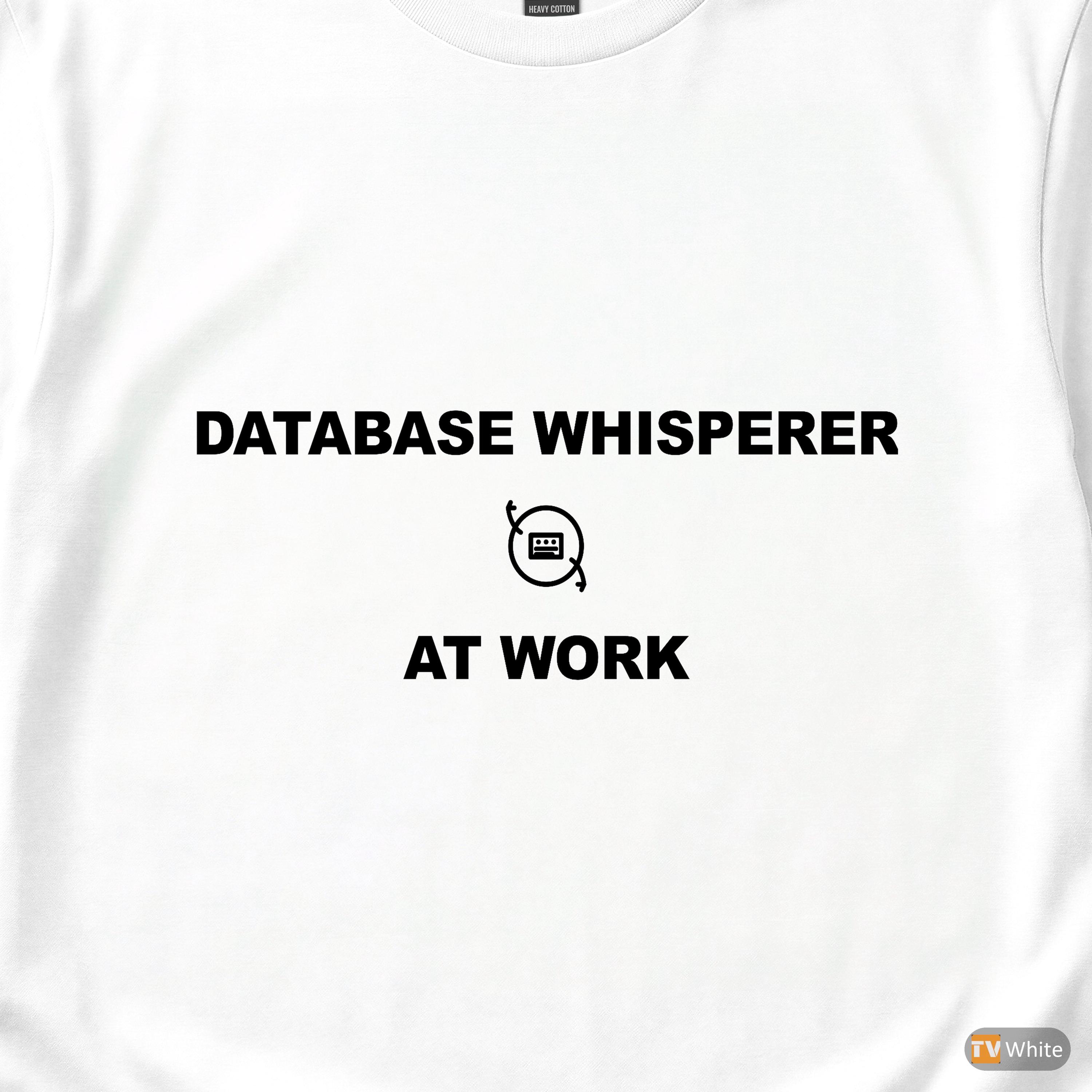 Datenbank-Experte bei der Arbeit / SQL-Entwickler-Shirt / T-Shirt für Datenbankprogrammierer / Geschenk für Dateningenieure / Kleidung mit SQL-Humor Bild 2