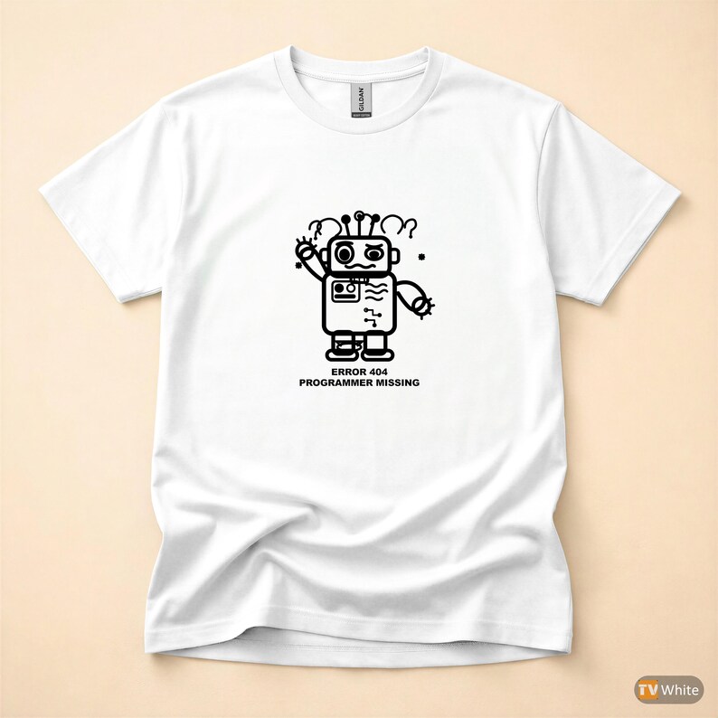 Error 404 Programmer Missing / Funny Error Code Shirt / 404 Programmer Tee / Web Developer Gift / HTTP Error Shirt image 7