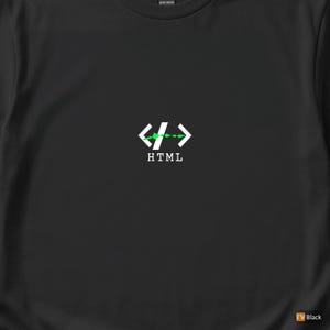 HTML Is Not Programming / Web Developer / Coder Humor Tee afbeelding 2