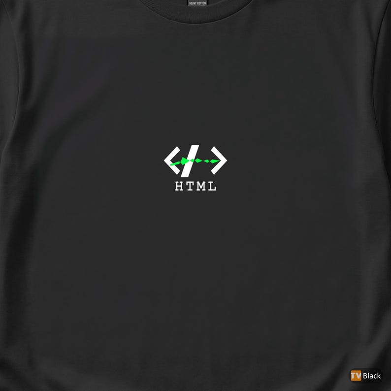 HTML Is Not Programming / Web Developer / Coder Humor Tee afbeelding 2