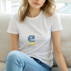 Python Powered / Programmer T-Shirt / Retro Developer Coder Tee image 1