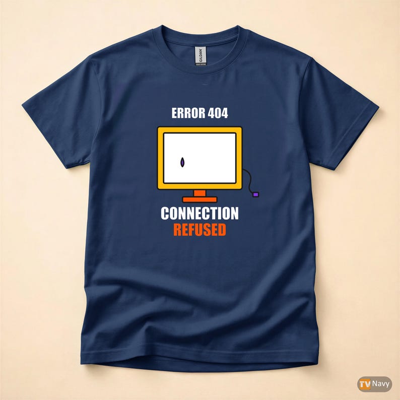 Camiseta "Código de Erro Introvertido / Programador" / Humor de Desenvolvedor / Presente para Programador imagem 4