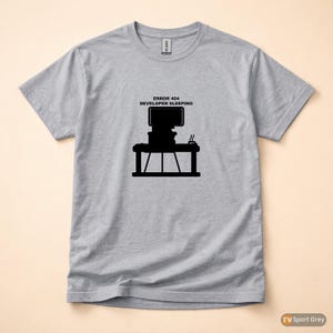 Fehler 404 – Entwickler schläft / HTTP-Fehler-Shirt / 404-Programmierer-T-Shirt / Geschenk für Webentwickler / Lustiges Fehlercode-Shirt Bild 8