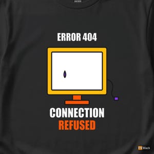 Camiseta "Código de Erro Introvertido / Programador" / Humor de Desenvolvedor / Presente para Programador imagem 2