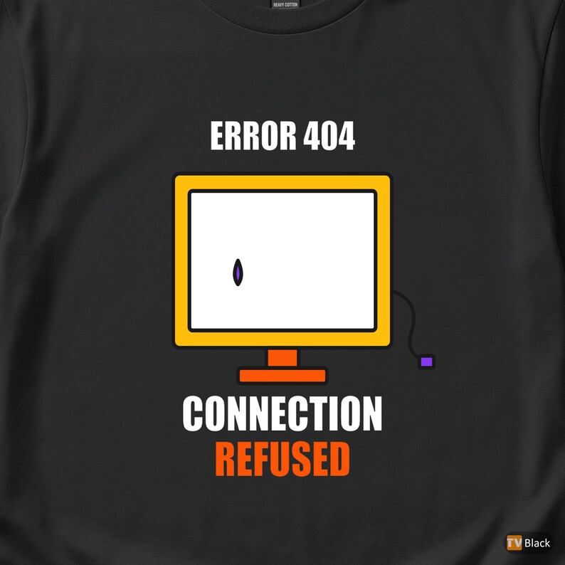 Camiseta "Código de Erro Introvertido / Programador" / Humor de Desenvolvedor / Presente para Programador imagem 2