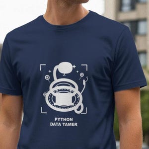 Maglietta da programmatore/addetto alla gestione dei dati Python / Regalo per programmatori / Abbigliamento per sviluppatori / Maglietta geek immagine 1