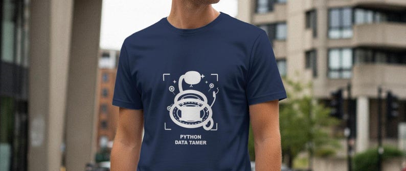Maglietta da programmatore/addetto alla gestione dei dati Python / Regalo per programmatori / Abbigliamento per sviluppatori / Maglietta geek immagine 1