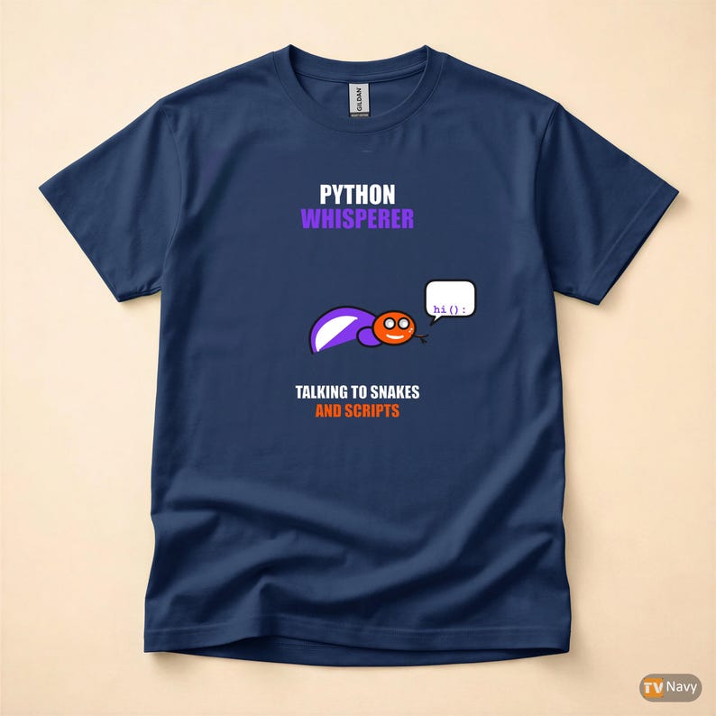 Python Whisperer / Developer Programmer / Coding Humor Tee / Software Engineer Gift afbeelding 4