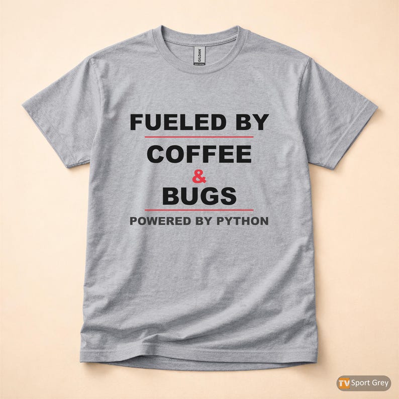 Powered By Python / Developer T-Shirt / Programmer Coffee Humor Tee image 8