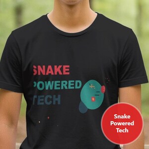 Snake Powered Tech / Python Developer Shirt / Coding Gift / Programmer Tee / Software Engineer
