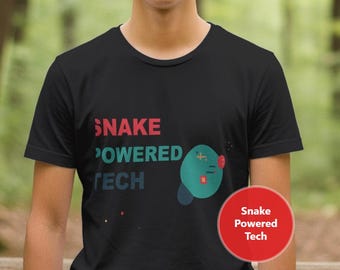 Snake Powered Tech / Python-Entwickler-Shirt / Geschenk für Programmierer / Programmierer-T-Shirt / Softwareentwickler