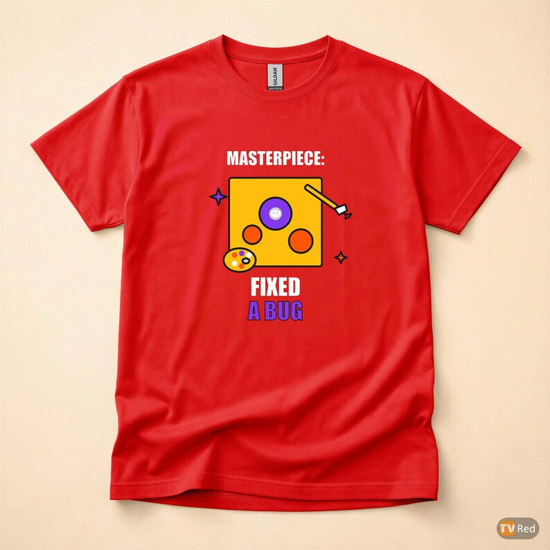 T-shirt med humor för konstnär/programmerare/utvecklare för Commit Message bild 5