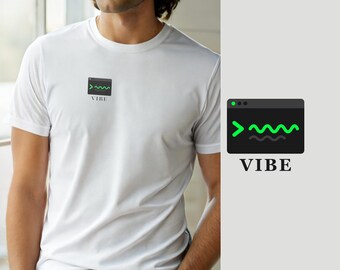 Vibe Coding My Way / Programmierer-T-Shirt / Minimalistisches Hacker-Logo-T-Shirt
