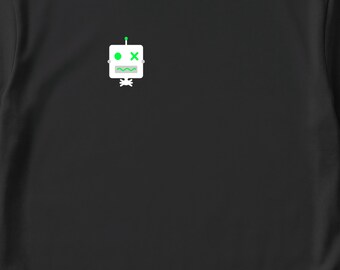 Inteligencia Artificial / Logotipo Minimalista de Hacker / Camiseta para Desarrolladores / Camiseta para Programadores