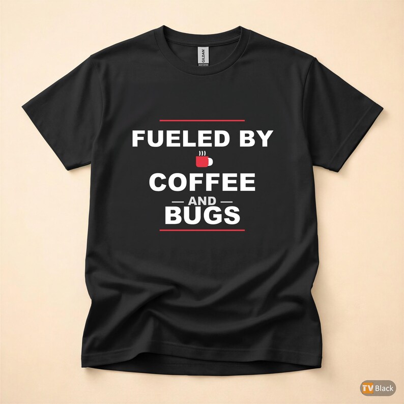 Propulsé par Python / T-shirt développeur / T-shirt humoristique sur le café pour programmeurs image 3