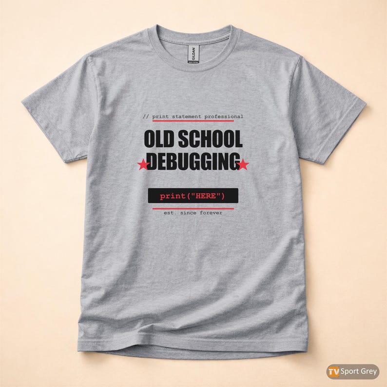 Debugging Programmer / Bold Typography Coder / Developer T-Shirt image 8