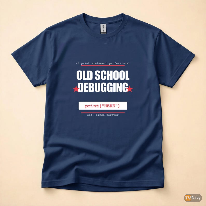 Debugging Programmer / Bold Typography Coder / Developer T-Shirt image 5