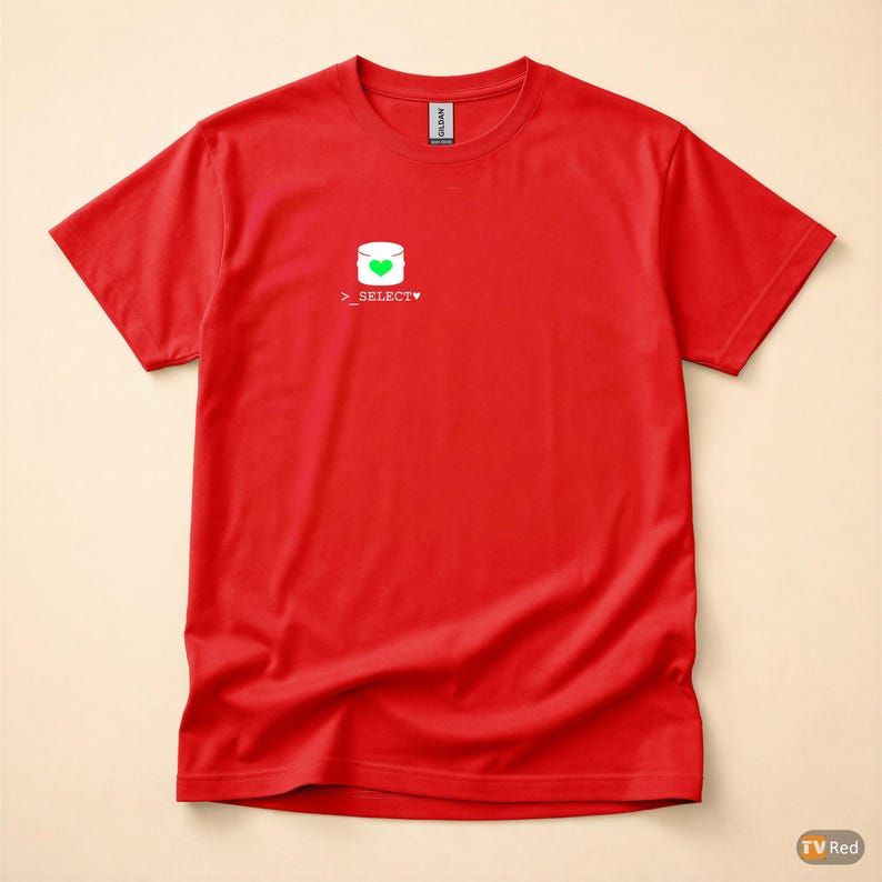 Query Me Softly / SQL Developer / Hacker Minimal Logo / Database Coder Tee image 5