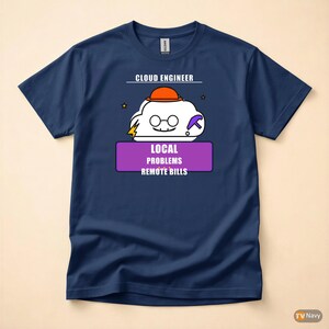 Cloud Engineer Cartoon / DevOps Developer / IT Humor T-Shirt image 4