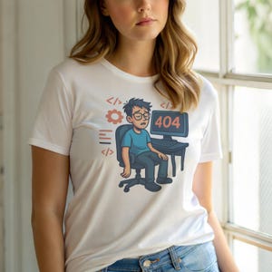 Error 404 Sleep Dependency Missing / HTTP Error Shirt / 404 Programmer Tee / Web Developer Gift / Funny Error Code Shirt afbeelding 6