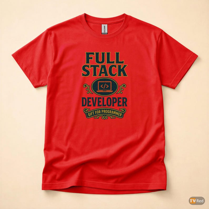 Full Stack Developer / Retro Graphic / Programmer T-Shirt / Coder Gift image 5