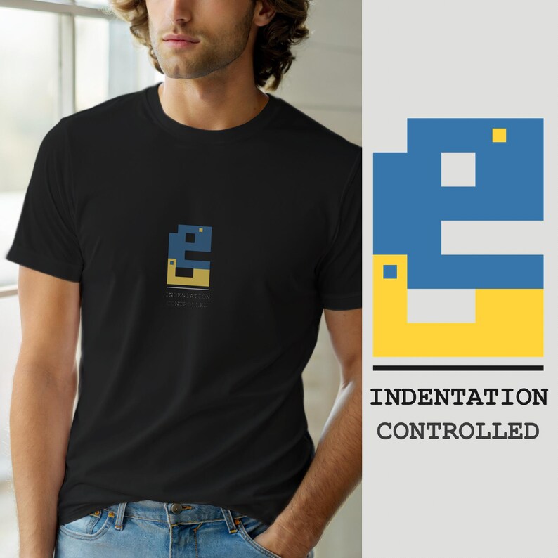 Python Powered / Programmer T-Shirt / Retro Developer Coder Tee image 1