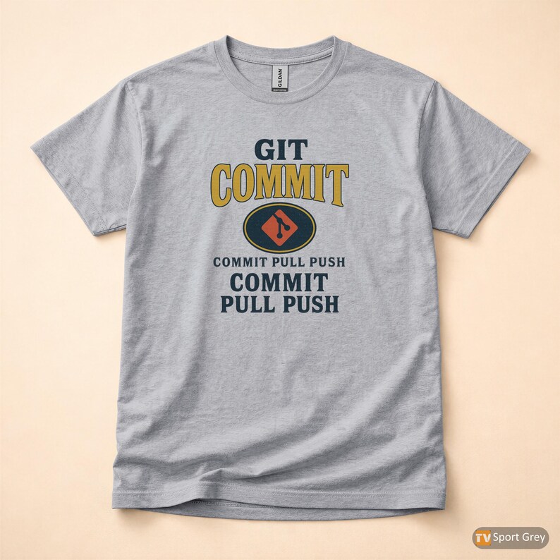 Git Commit Retro / Programmer Developer Coder Tee / Push To Main Survivor Shirt afbeelding 8