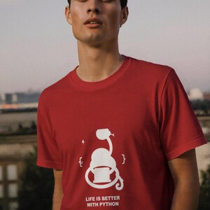 Life Is Better With Python / Programmer Shirt / Coding Tee / Developer Gift / Software Engineer afbeelding 5