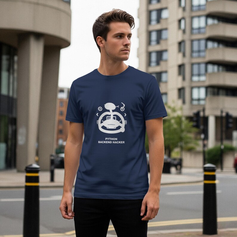 Python Backend Hacker / Programmer Shirt / Coding Gift / Developer Tee / Software Engineer afbeelding 2