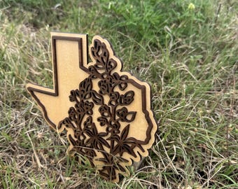 Texas Bluebonnet Wood Sign