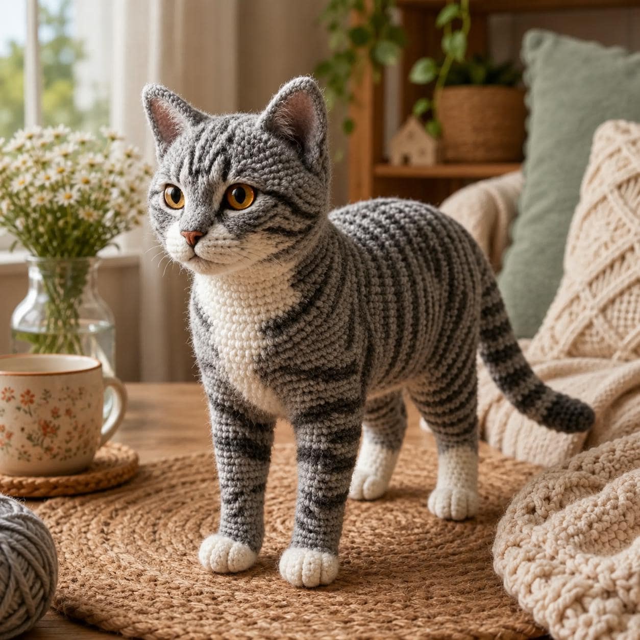猫の編みぐるみ - Etsy 日本