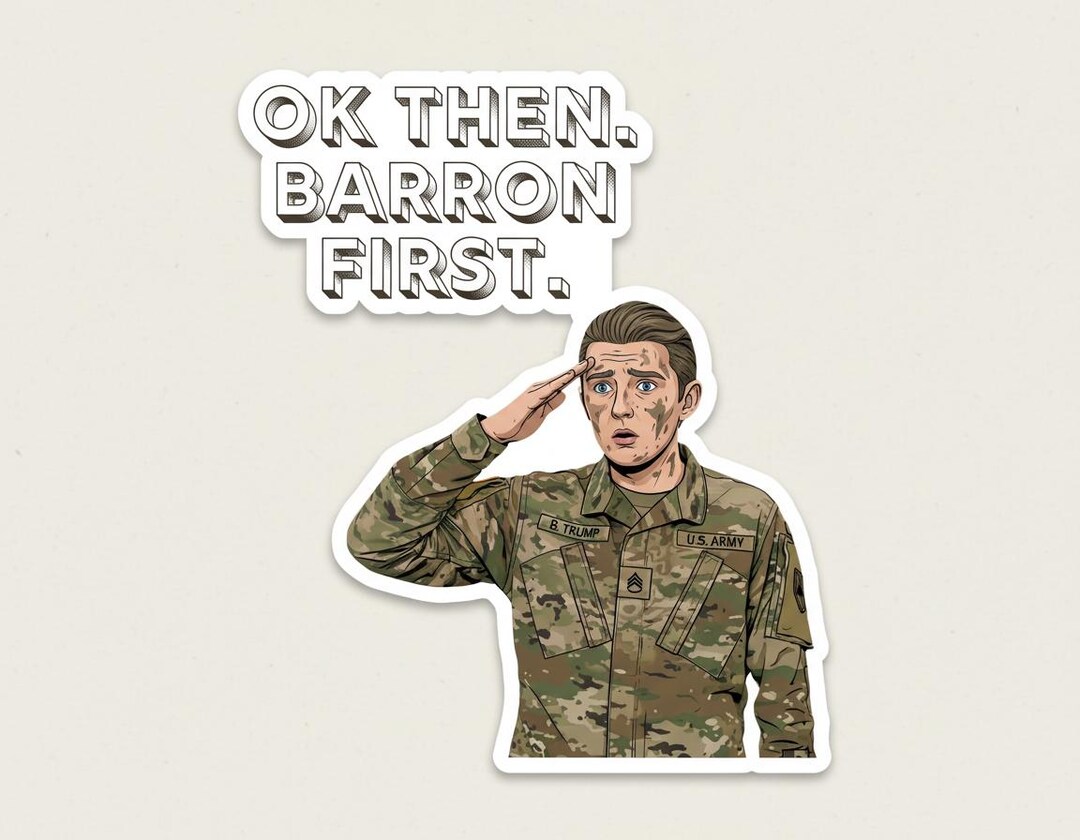 Ok, Then. Barron First Sticker - Etsy