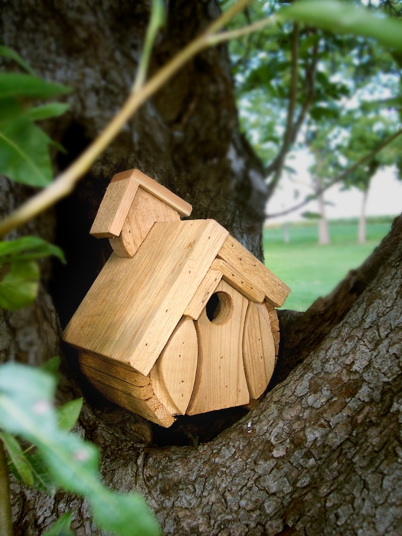 Wren Bird House, Cedar Wren House Order Four Wren House Etsy
